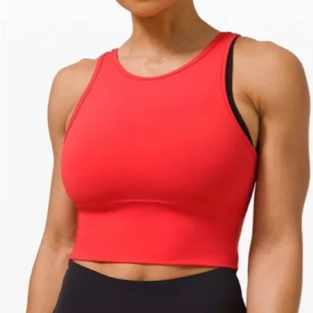 Lululemon power pivot tank pink orange Coral Color